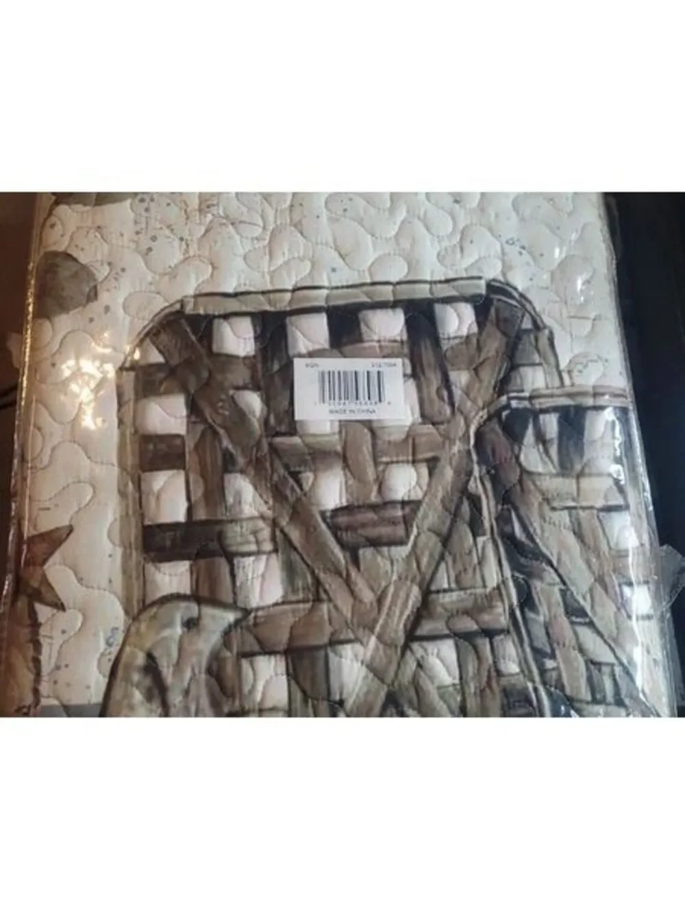 Farmhouse Baskets and Barns Lightweight Queen Quilt Blanket